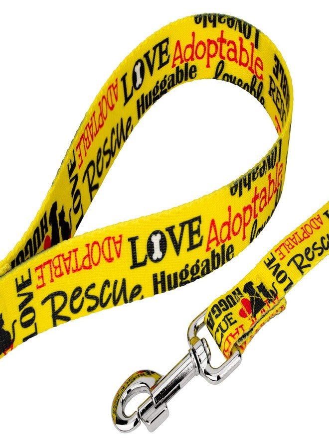 كانتري بروك ديزاين Country Brook Petz - طوق كلاب إنقاذ أصفر محبوب - مجموعة الإنقاذ التي تتميز بتصميمات الملاجئ (6 أقدام، 5/8 بوصة عرضًا) - Image 3